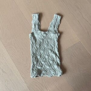 Textured Top in Light Gray